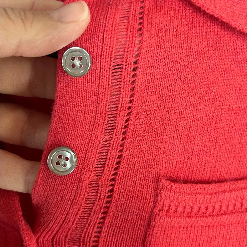 Banana Republic Filpucci Italian Yarn Wool Blend  Polo Style Sweater Top size XS - Picture 7 of 10
